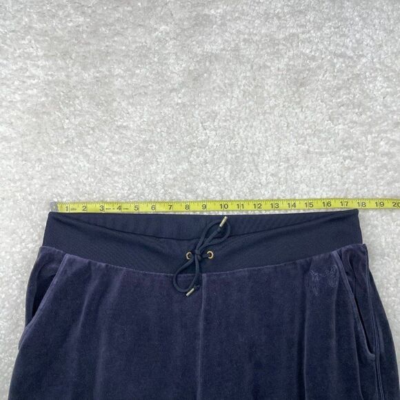 Juicy Couture Velour Jogger Pants Navy Blue - Picture 7 of 11